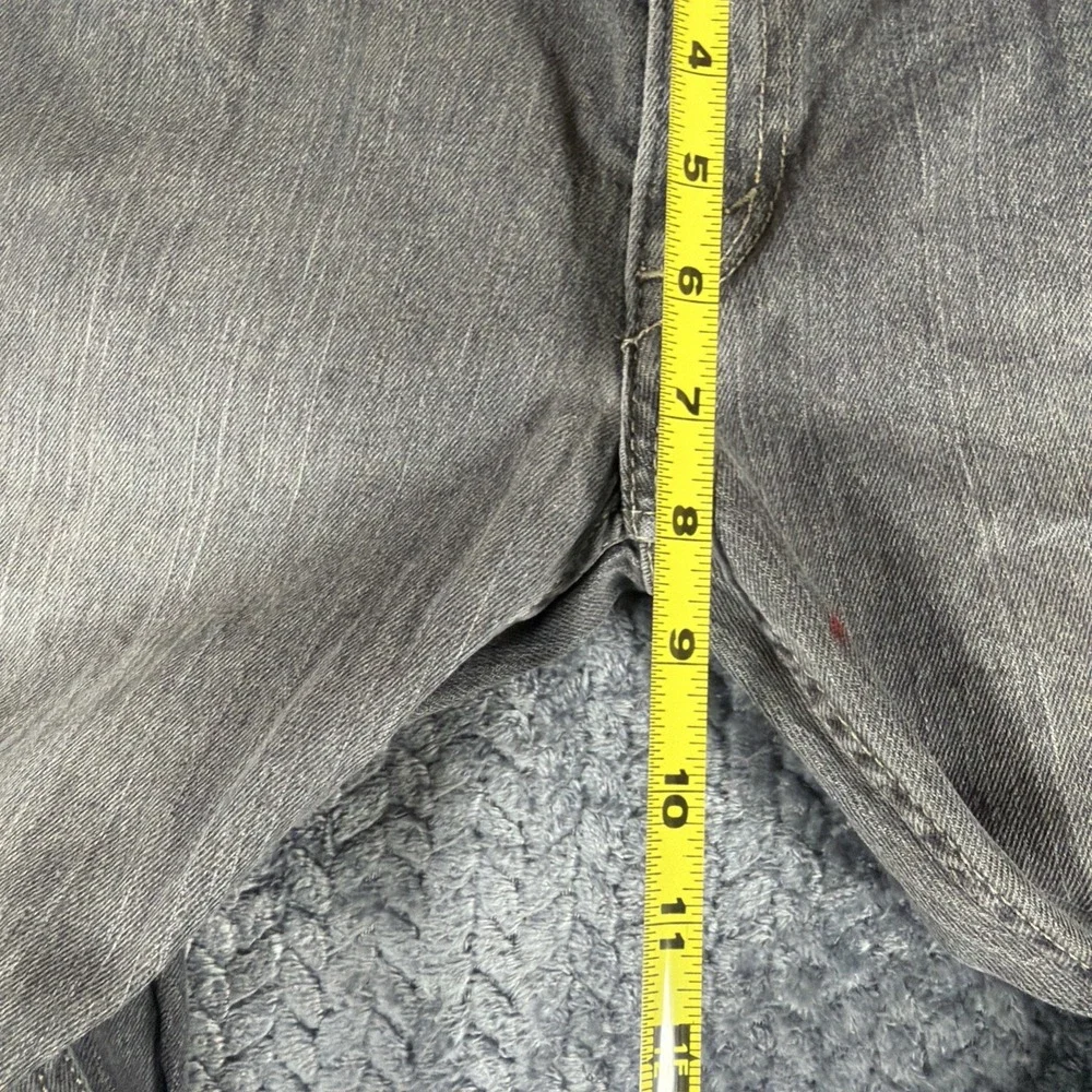 Levis 511‎ Jeans Mens 27x27 Grey Slim Fit Stretch Denim Mid Rise Distressed